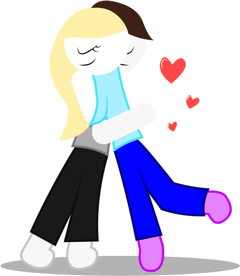 Jason And Jennifer Are Hugging - Illustration (836x955)