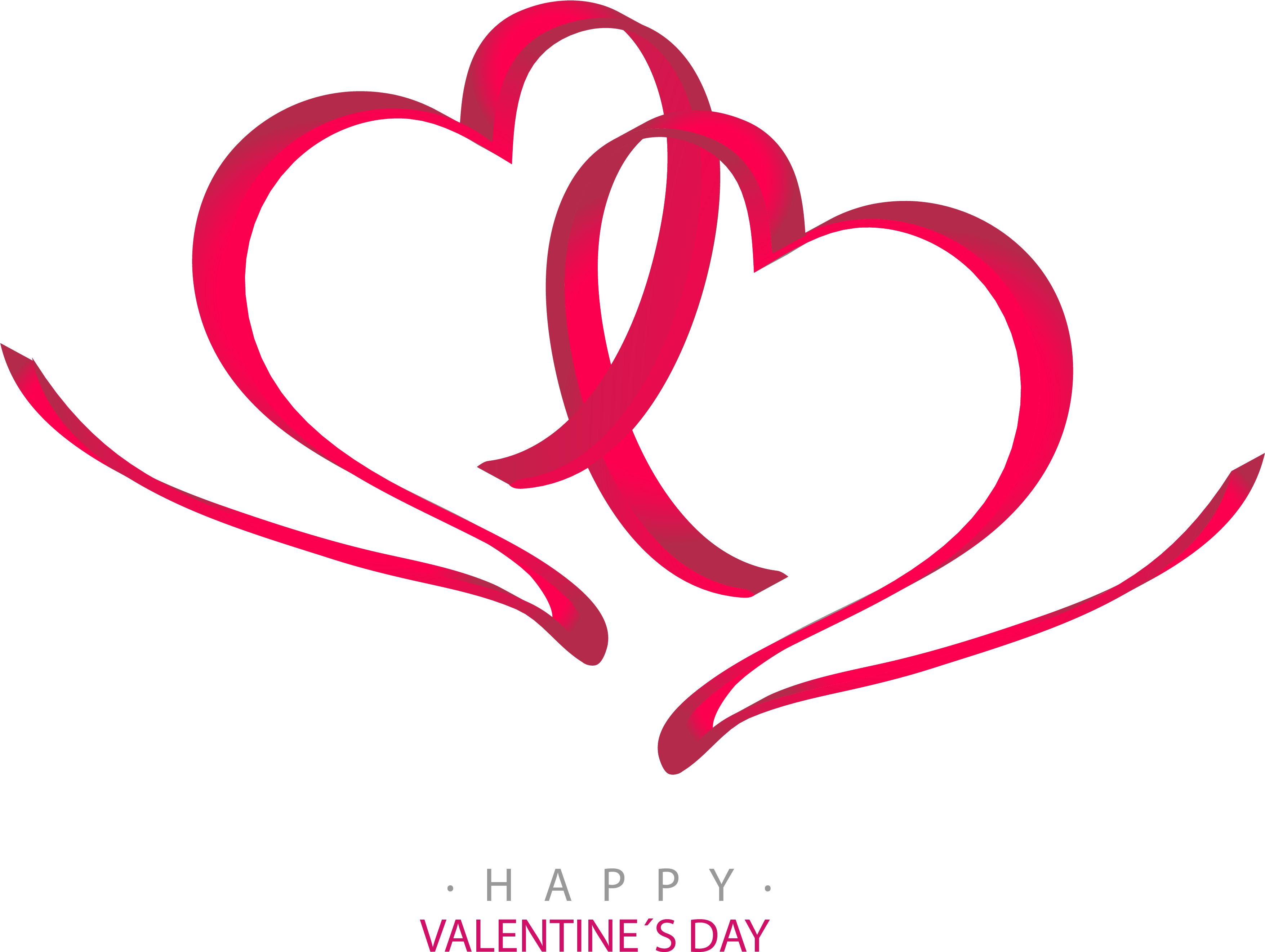 Heart Ribbon - Wedding Heart Background Png (3510x3333)