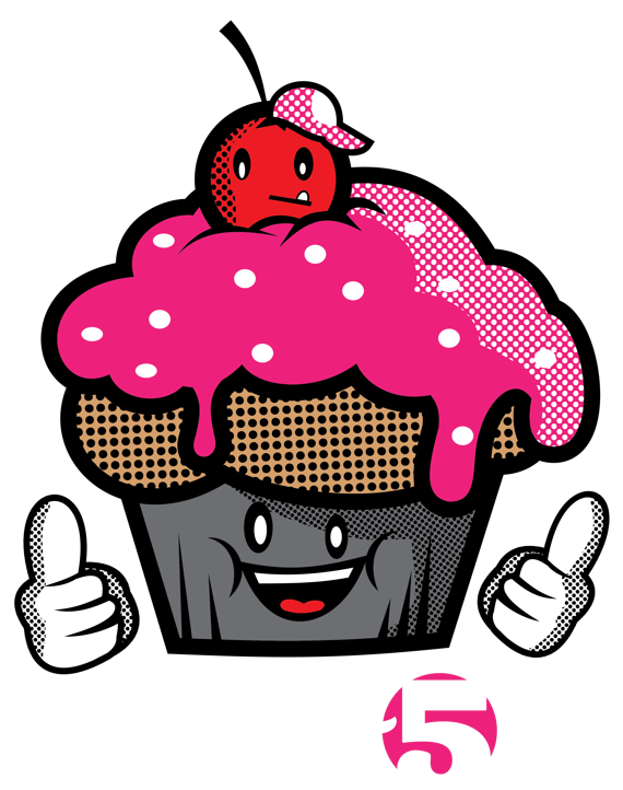 Crew Five Cupcake Tee By Jason Arroyo , Via Behance - T-shirt (600x754)