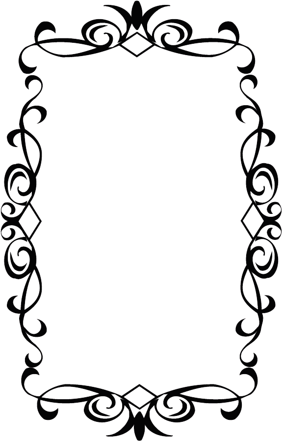 Vintage Black Frame Png - Black And White Borders (900x900)