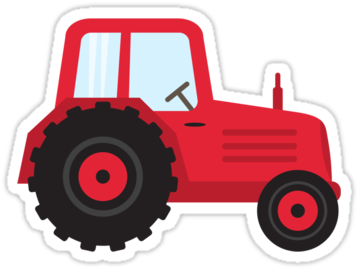 Elegant Tractor Cartoon Images Red Tractor Sticker - Tractor Cartoon - (375x360) Png Clipart Download Elegant Tractor Cartoon Images Red Tractor Sticker - Tractor Cartoon - (375x360) Png Clipart Download
