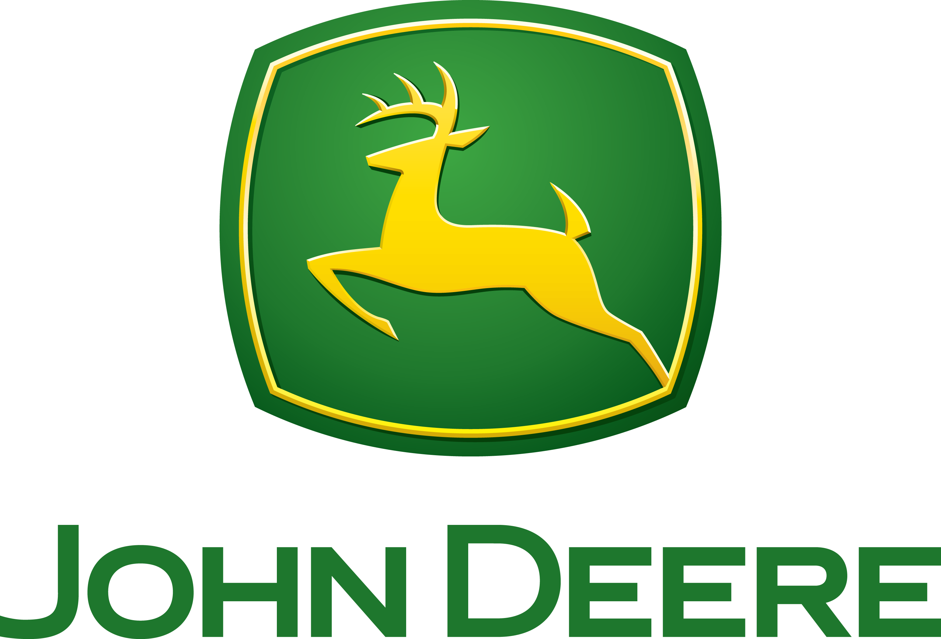 John Deere Tractor Clipart - John Deere Logo Transparent (3093x2100)