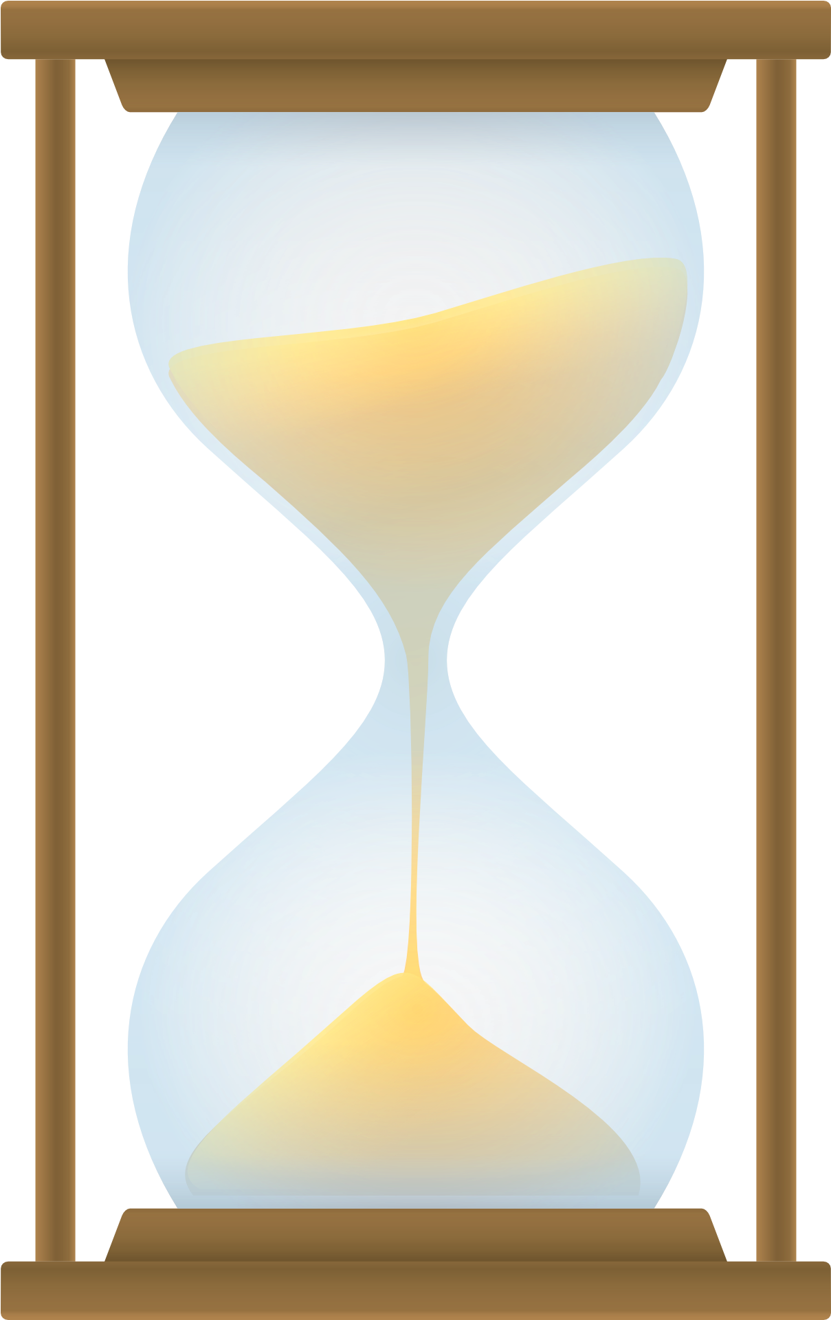 Hourglass Clipart Transparent - Hourglass Clock Png (1300x2000)