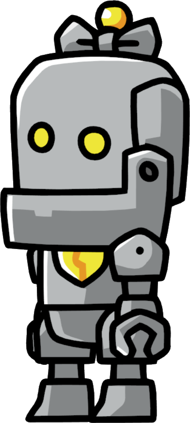 Thumbnail For Version As Of - Scribblenauts Robot Png (392x873)