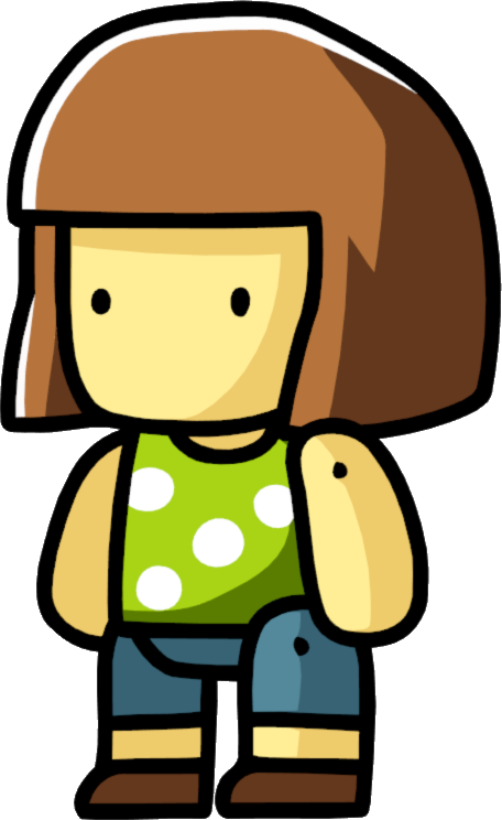 Thumbnail For Version As Of - Scribblenauts Girl Png (456x744)
