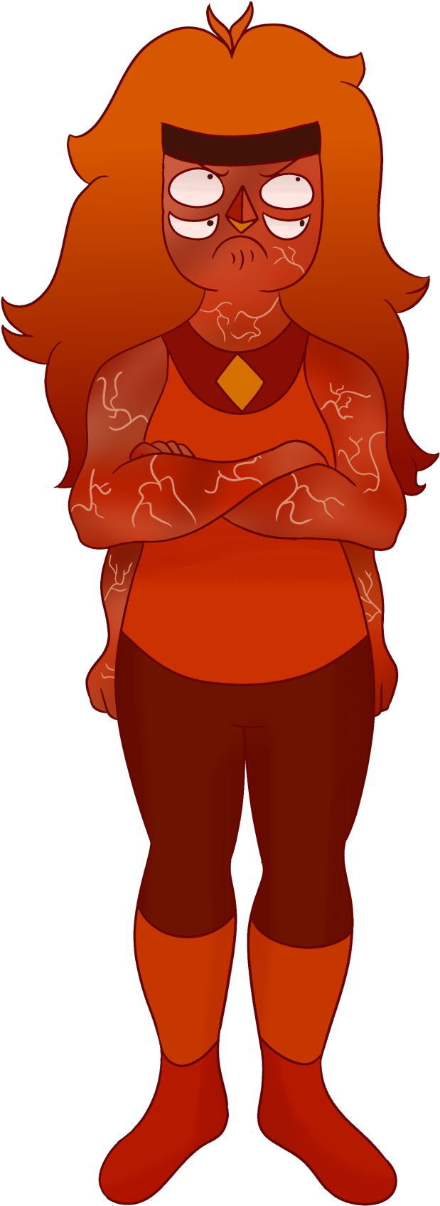 A Fusion Of Jasper And Ruby - Cartoon (1097x1920)