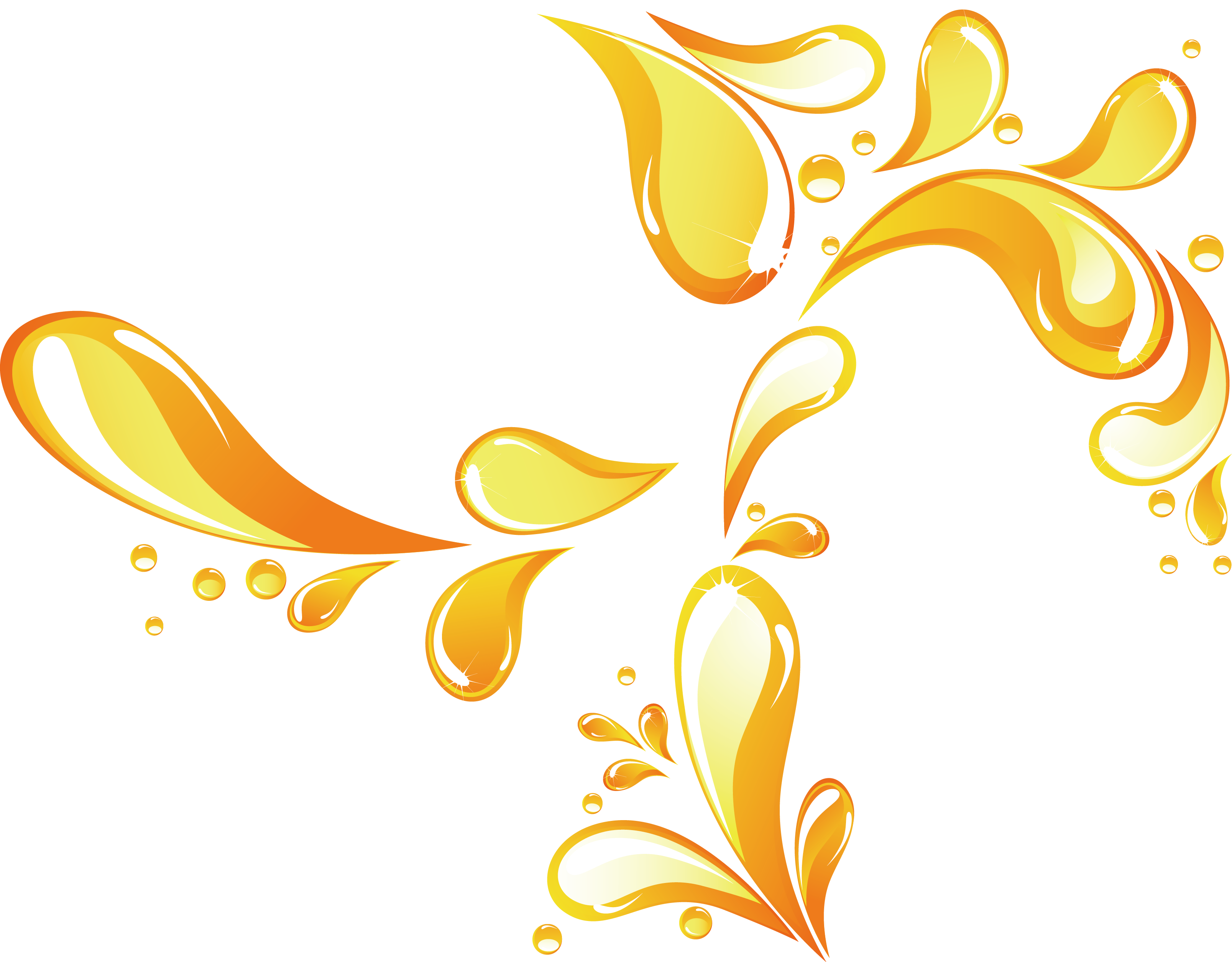 Yellow Drop Liquid Clip Art - Illustration (3214x2509)