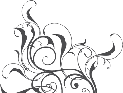 Flourish Png Pictures - Floral Flower Wall Mural 61 (411x310)