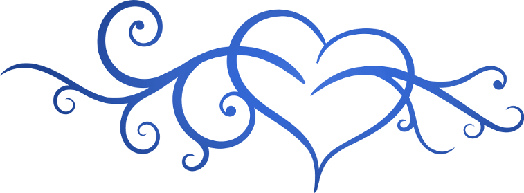 Blue Heart Flourishing By Tsukasatsukushi On Deviantart - Photoscape Effects (757x279)