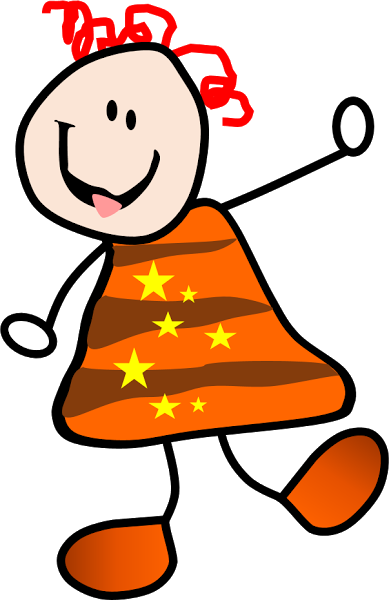 Happy Kids Cliparts - Child (389x600)