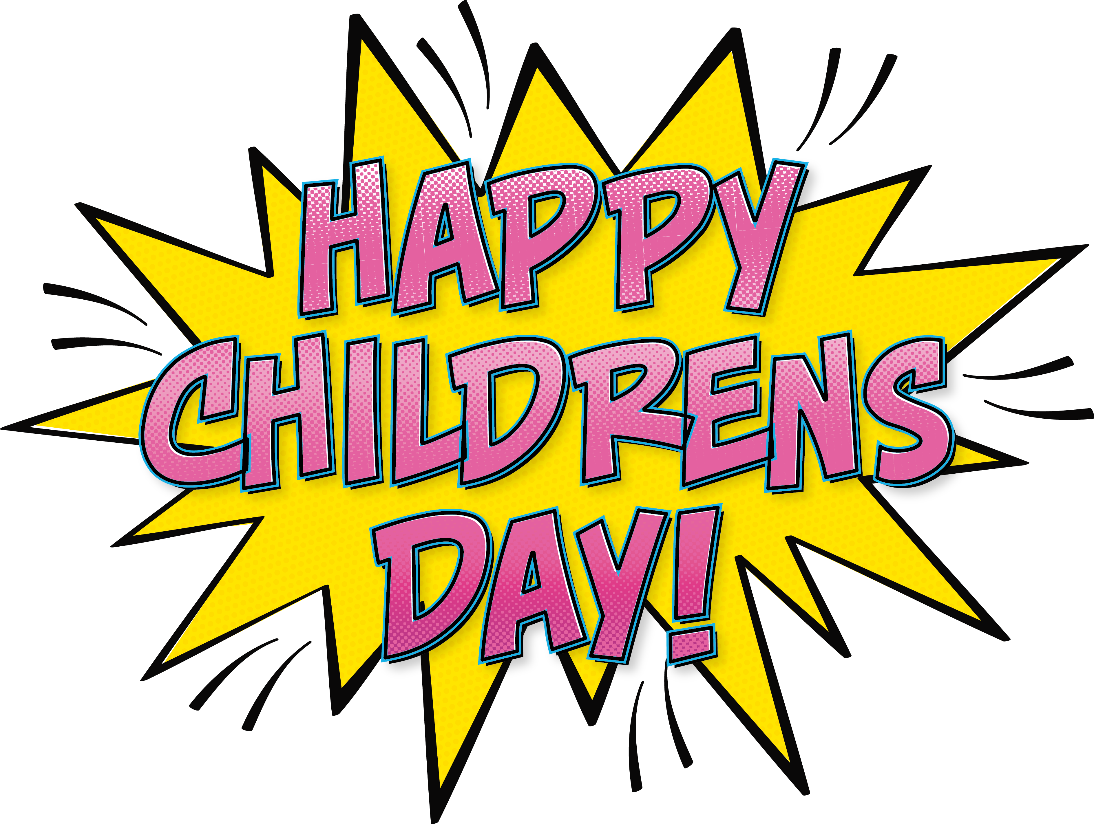 Children's Day Comics Speech Balloon - Illustration (3777x2846)