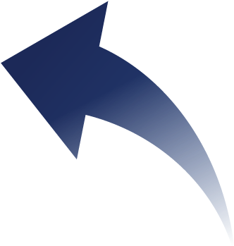 Red Arrow Right Curved - Dark Blue Arrow Png (379x386)