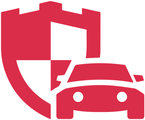 Car Icon With Protective Shield - Insurance (500x500)