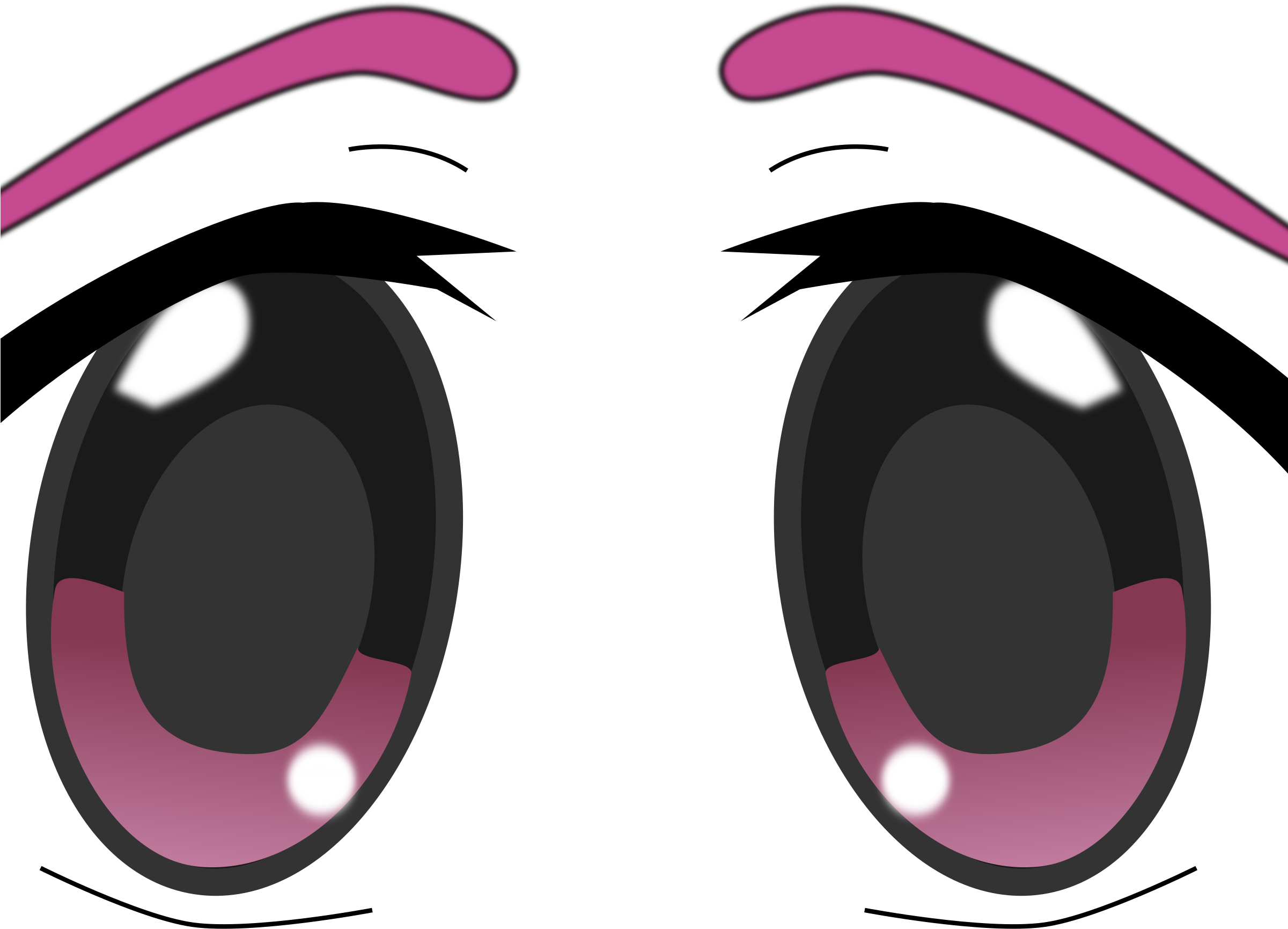 Big Image - Big Anime Eyes Png (2400x3394)