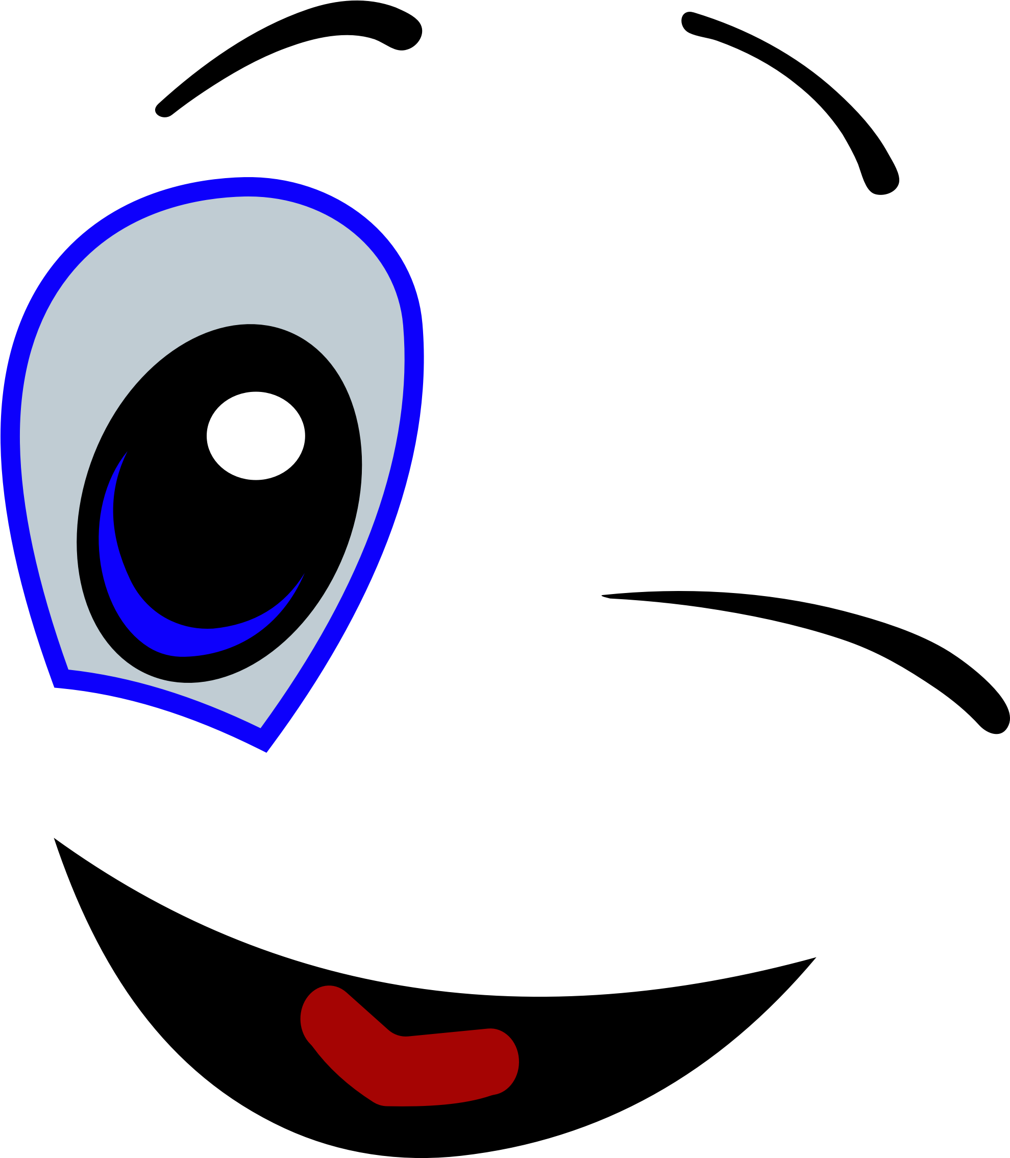 Winking Smiley Face - Smiley Face In Png (1979x2269)