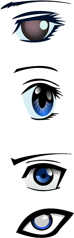 How To Set Use Manga Eyes Svg Vector - Manga Eyes (640x1280)