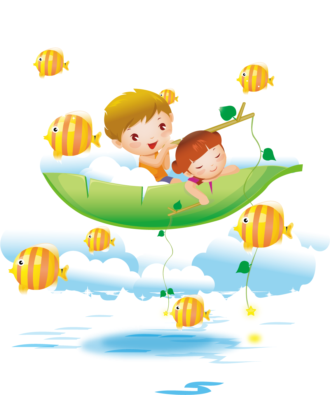 Children Vector Illustration Material Sea Boat - Children Vector Illustration Material Sea Boat (1130x1386)