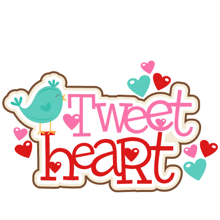 Tweet Heart Title Svg Scrapbook Cut File Cute Clipart - Miss Kate Cuttables Tweet Heart (432x432)