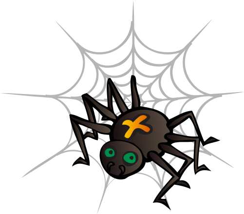 Spider Web Silhouette Halloween - Popdecals Custom - Spider Net - Halloween Special - (500x716)