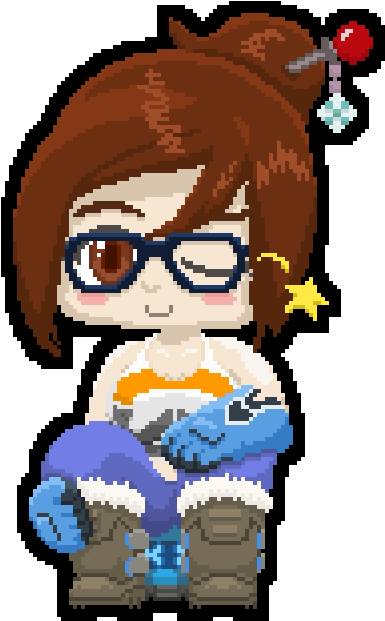 Mei Chibi Wink By Hexzyle - Mei Chibi Wink By Hexzyle (440x640)