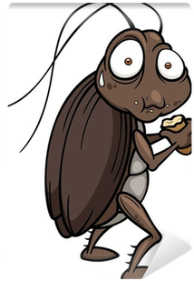Vector Illustration Of Cartoon Cockroach Wall Mural - Cartoon Cockroach (400x400)