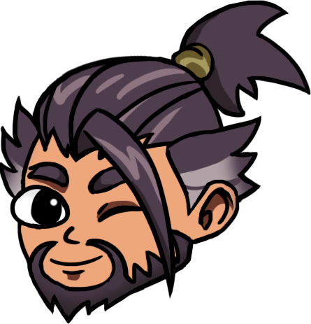 Hanzo Wink By Motusification - Cartoon (445x463)