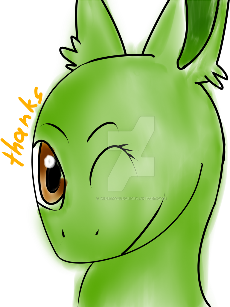 Wink Gift By Mike Ryuluce - Cartoon (1024x1024)