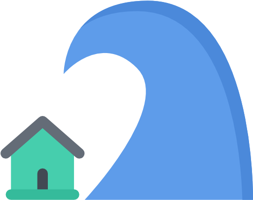 Tsunami Free Icon - Tsunami Icon Png (512x512)