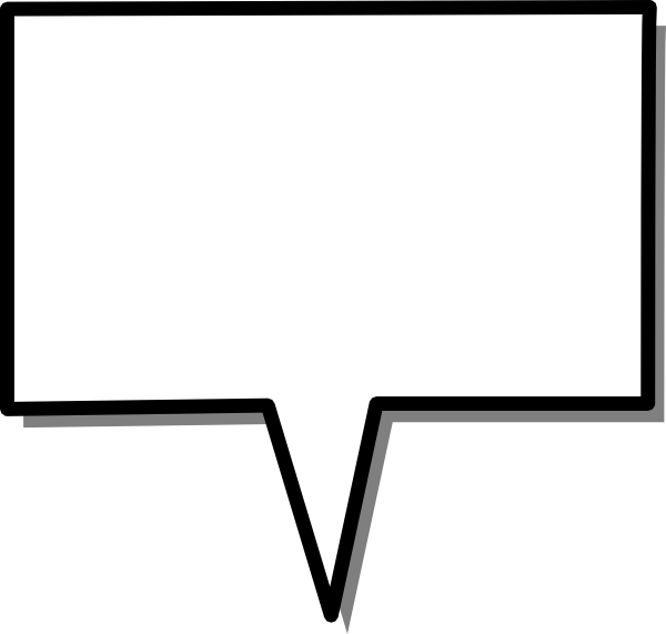 Free Vector Callout Clip Art - ช่อง คำ พูด สี่เหลี่ยม (900x856)