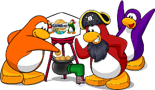Club Penguin Coins For Change Png By Glenmartinez - Club Penguin Coins For Change (500x310)