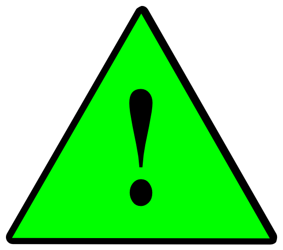 Icon Green Warning Png (600x541)
