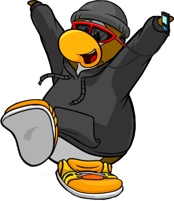 Club Penguin Wiki - Club Penguin Black Penguin (600x693)