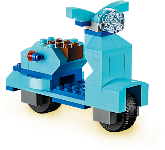 Building Instructions Lego® Classic Lego - Lego Classic Blue Scooter Instructions (850x850)
