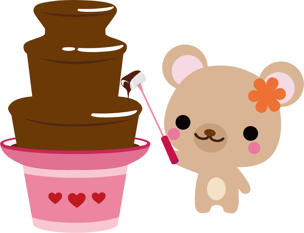 Fondue Au Fromage Chocolate Fountain Food - チョコ フォンデュ イラスト 無料 (1069x819)