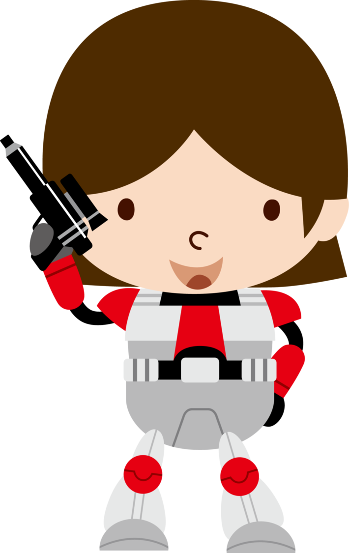 Clone Trooper Bb-8 Star Wars Leia Organa Clip Art - Clipart Of Clone Troopers (710x1125)