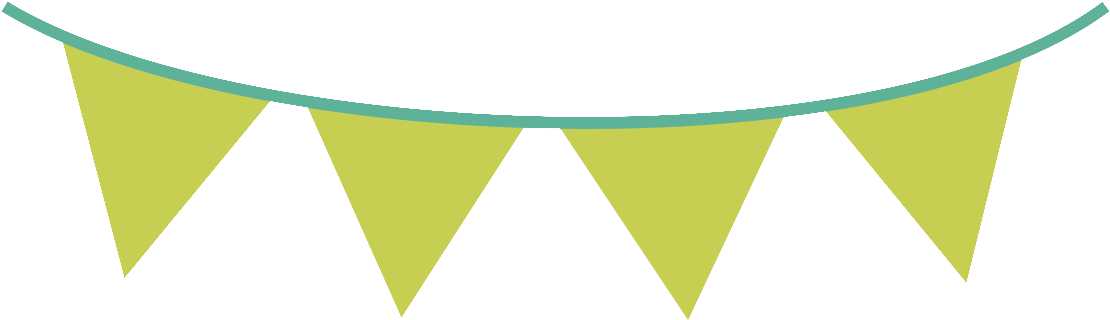 White Clipart Pennant Banner - Pennant Banner Clipart Png (1220x352)