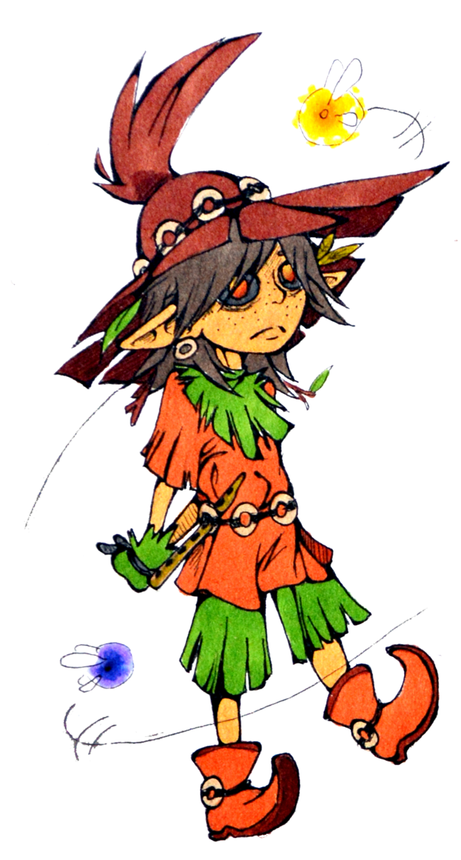 Skull Kid Gijinka By Franken-fish - Fish Gijinka (657x1215)