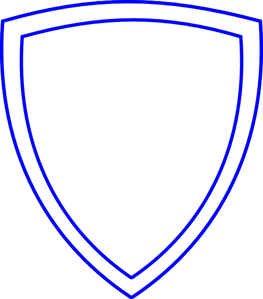 Shield White Blue Png (528x599)