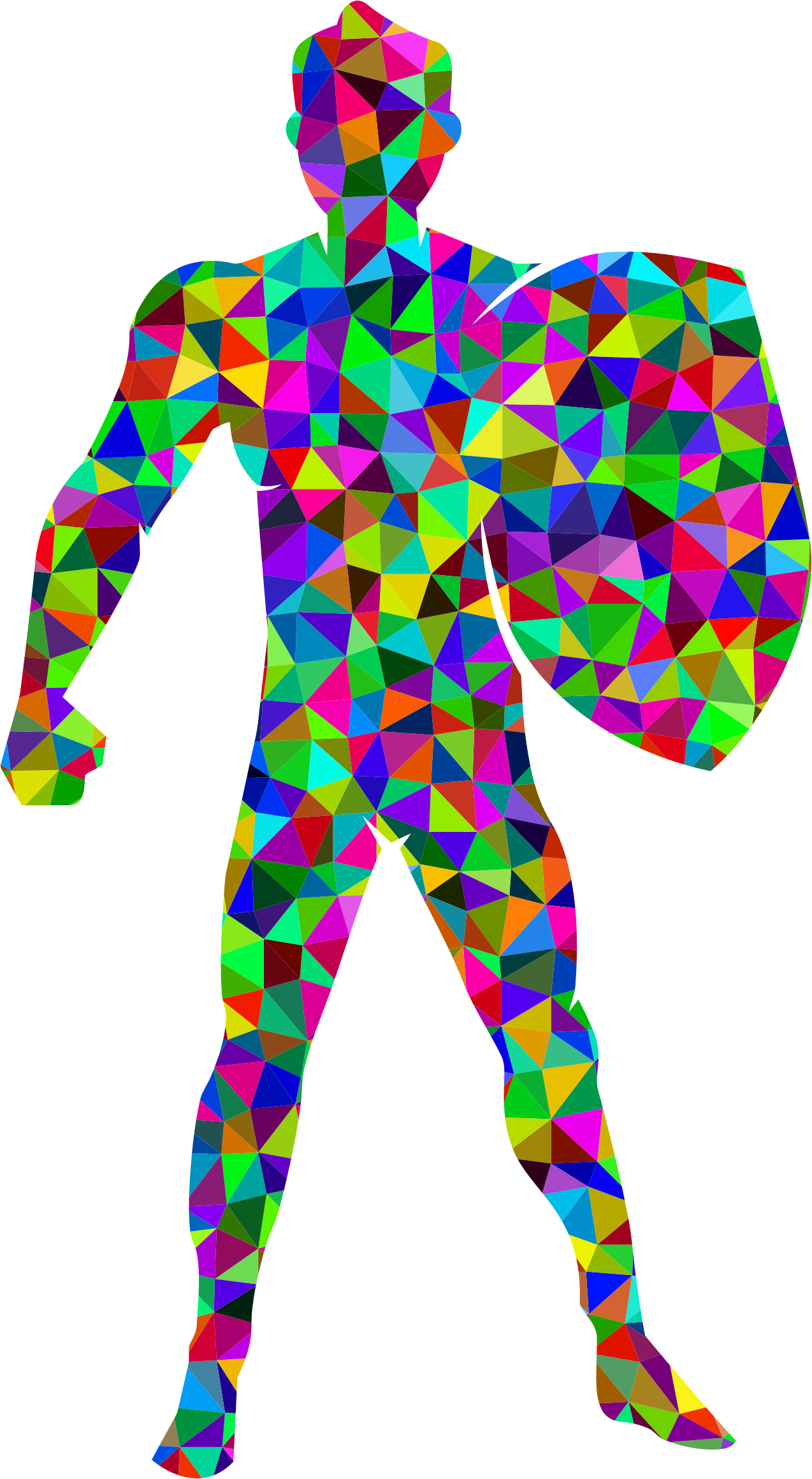 This Free Icons Png Design Of Prismatic Low Poly Man - Zazzle Bunter Drache Ipad Mini Hülle (1274x2320)