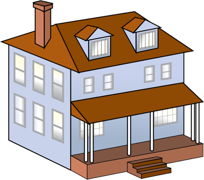 Ian Symbol Suburban Cape Cod Porch - House (400x353)