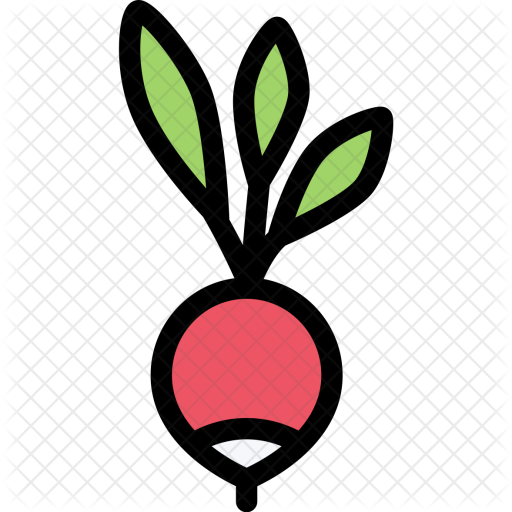 Radish, Vegetables, Fruit, Food, Supermarket Icon - Radish, Vegetables, Fruit, Food, Supermarket Icon (512x512)