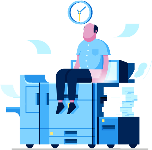 Dribbble Illustration - Business Office - Illustration (800x600)