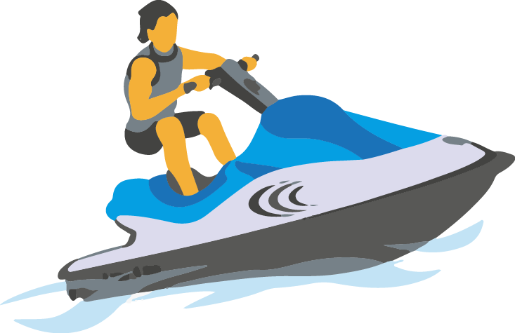 Jet Ski Cartoon Download Jet Ski Cartoon Download - Skiing Gif Transparent Background (733x475)