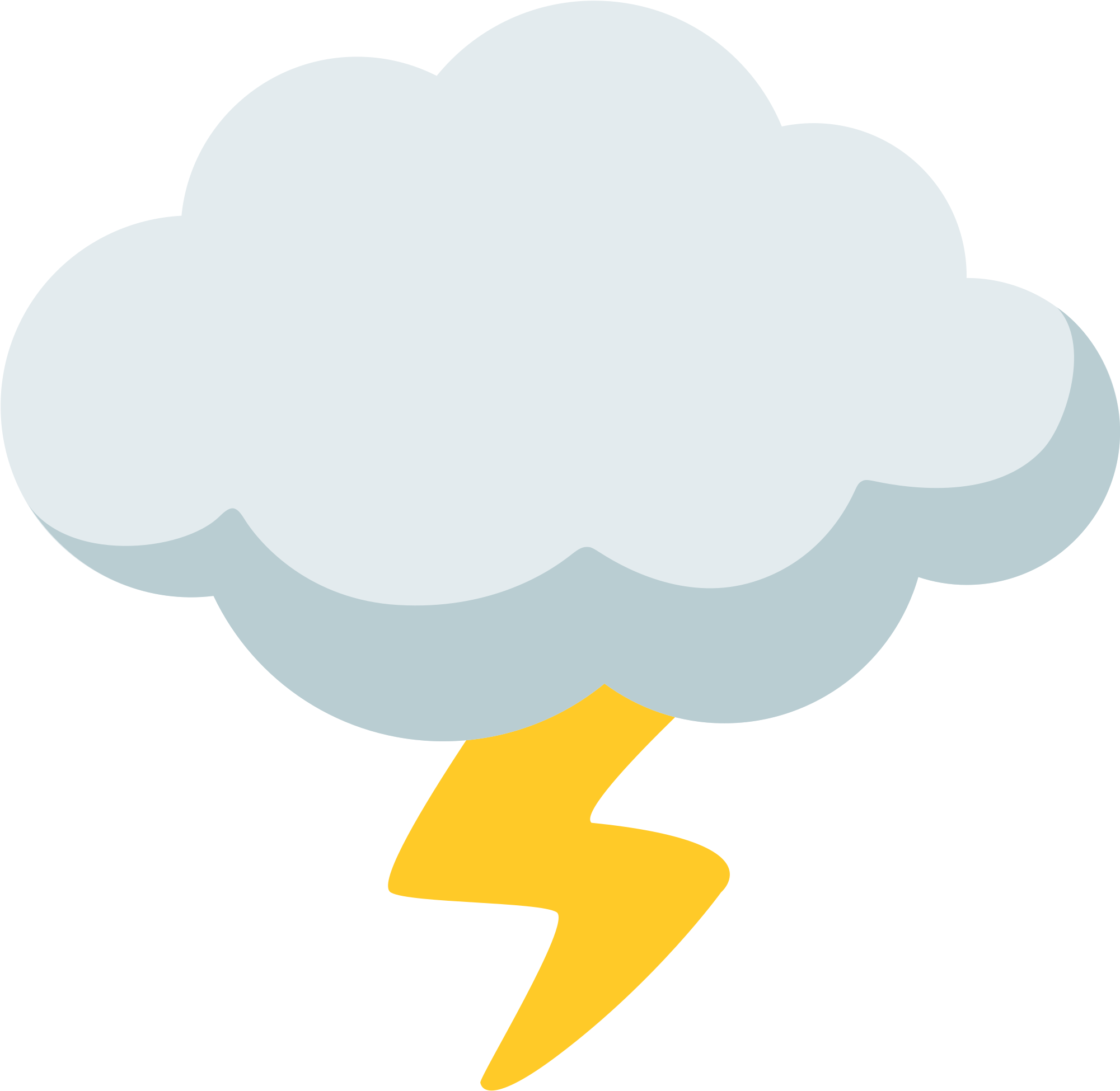 Open - Thunderstorm Emoji (2000x2000)