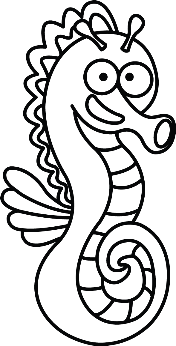 Seahorse Sketch, Followed This Fun Tutotial - Animals That Live In Water Drawing (720x1280)