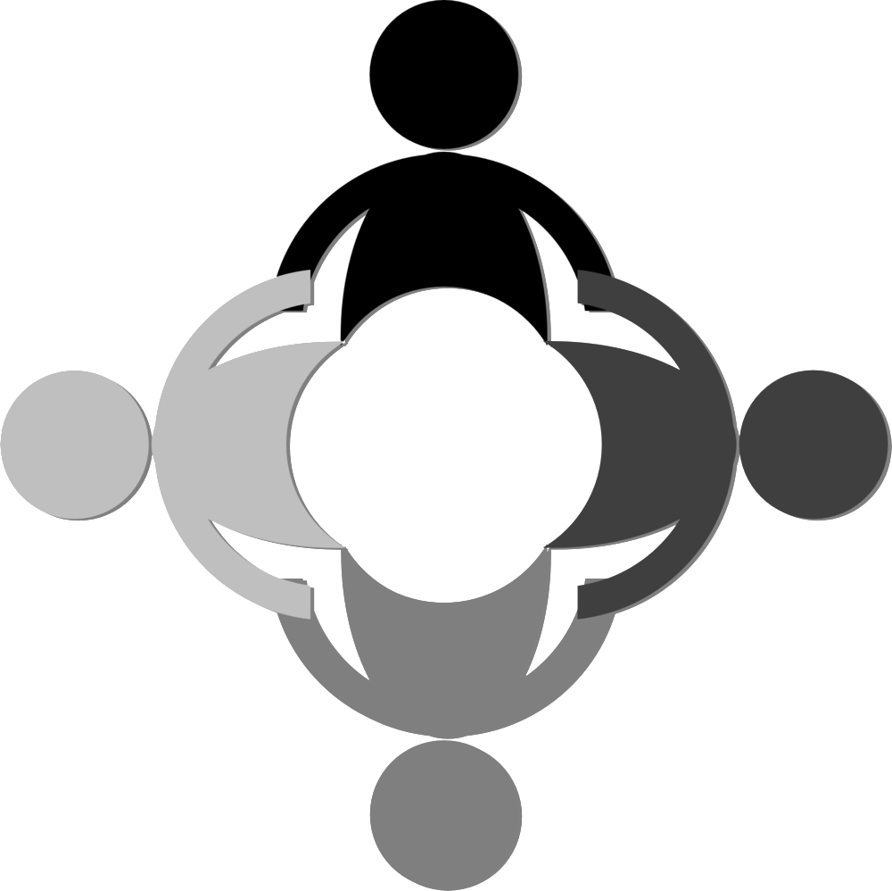 Community-309932 - Community Black And White Clipart (1000x998)