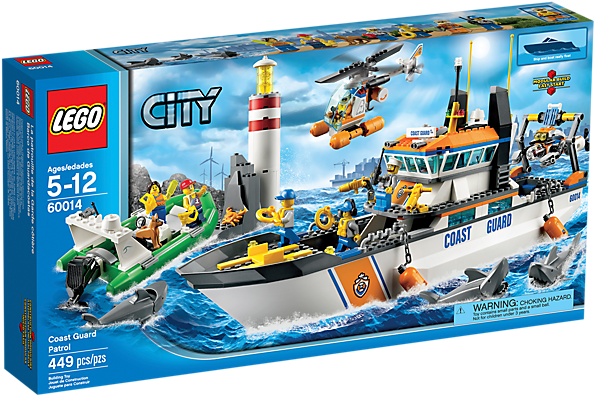 Call The Coast Guard Patrol Boat To Make The Rescue - Lego City Coast Guard Boat (600x450)