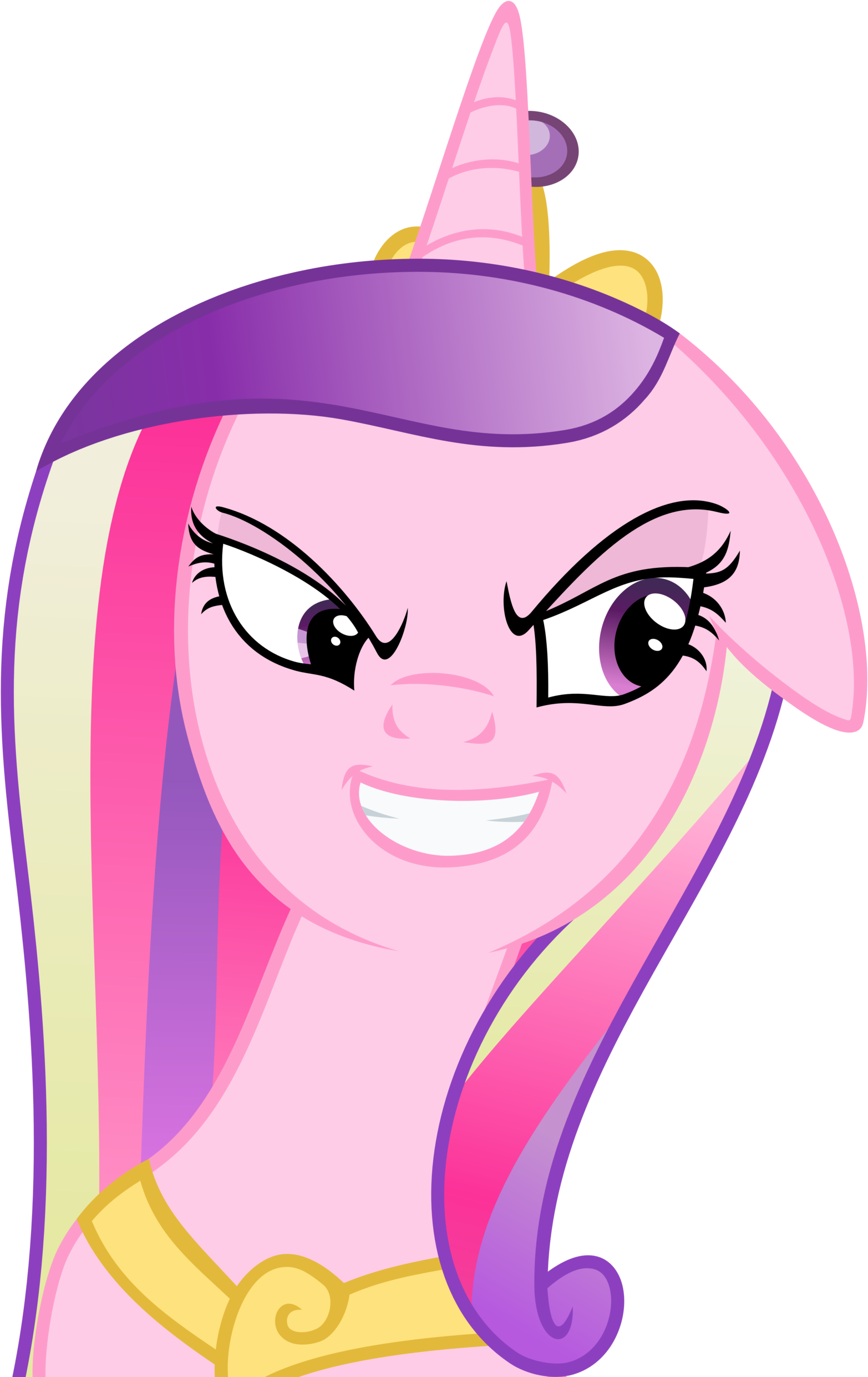 Princess Clipart Smiling - Mlp Princess Cadence Evil (1600x2483)