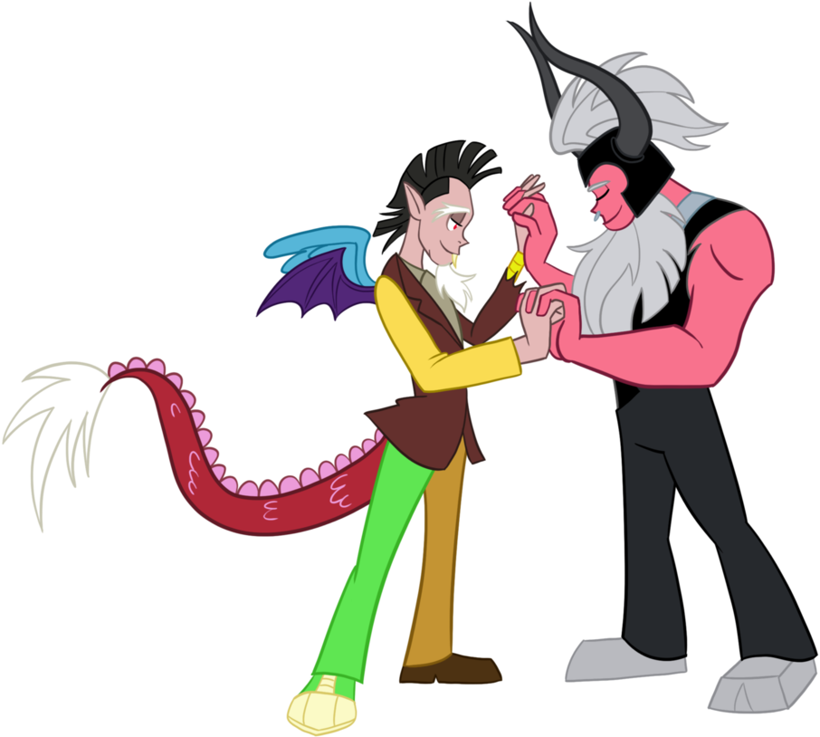 Discord And Tirek - Fan Art Human Discord (954x838)