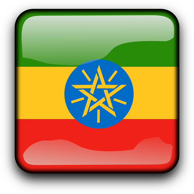 Button Ethiopia, Flag, Country, Nationality, Square, - Amharic Vocabulary: An Amharic Language Guide (640x640)